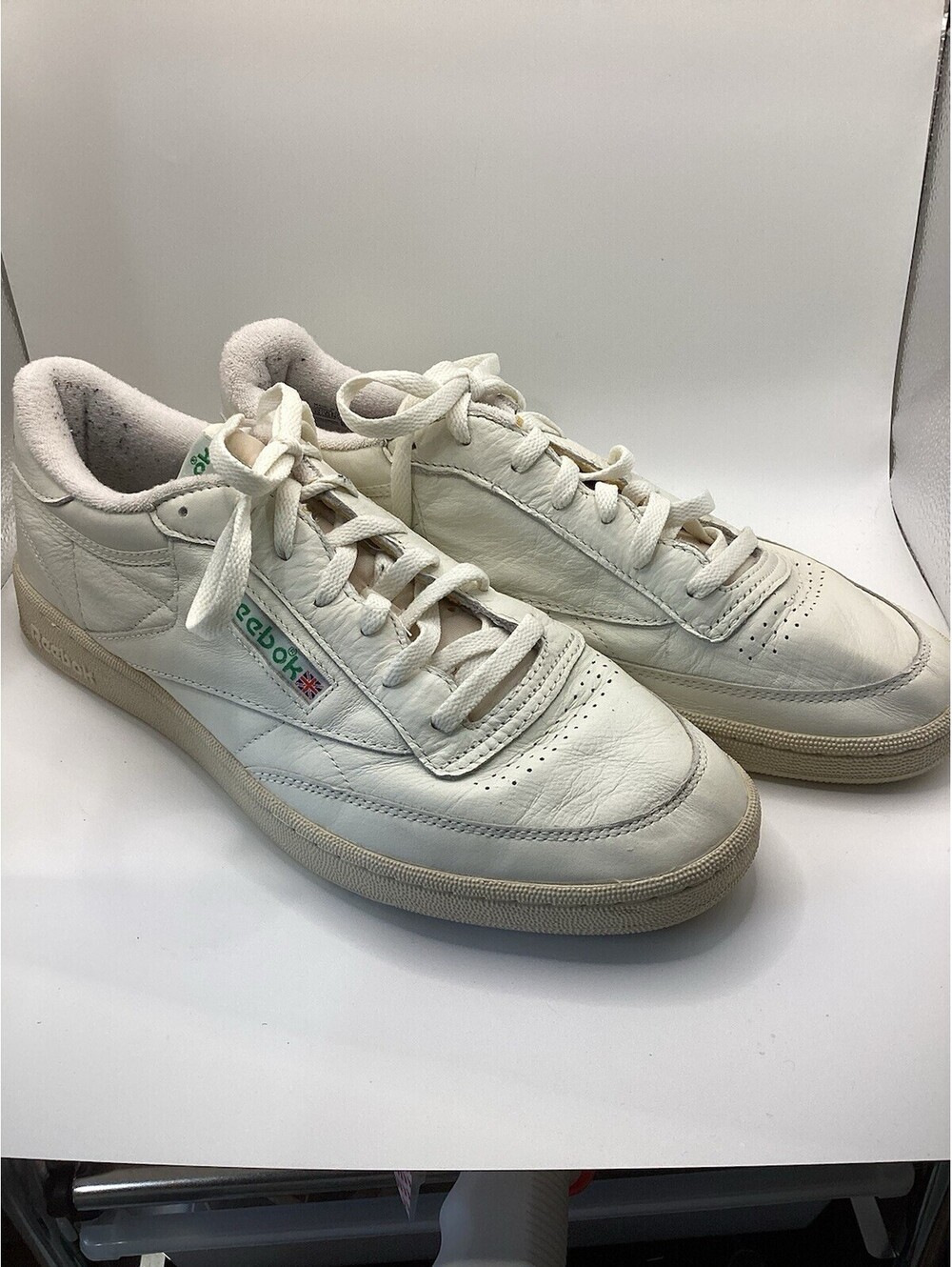 Size 13 - Reebok Club C 1985 TV Chalk Glen Green